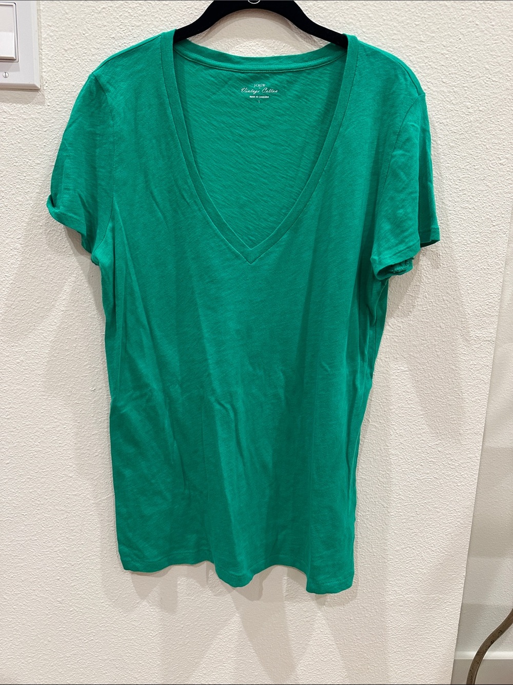 J. Crew Women's V-Neck Tank Top - Emerald Green